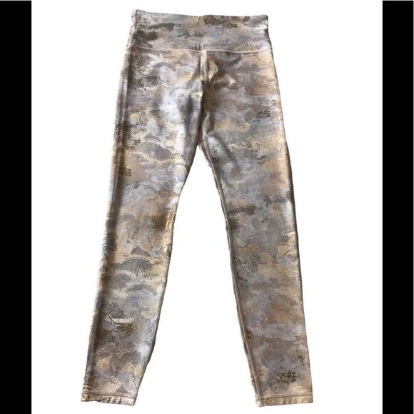 Athleta Silver Gold Elation Gilded High Rise Leggings - Picture 5 of 8